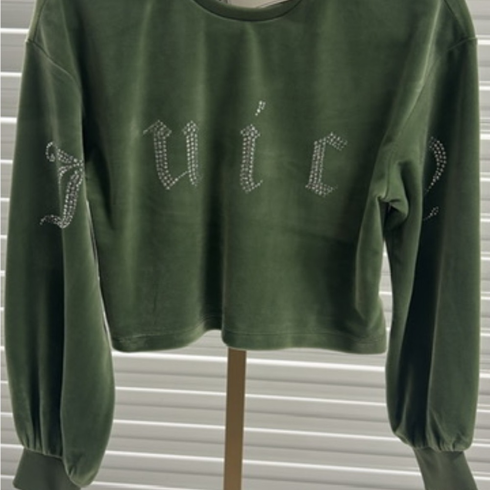 Juicy Couture Forest Green Velvet sweatshirt